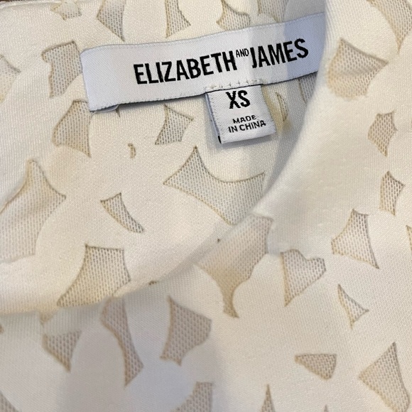 💖 Elizabeth and James Chelle Shift Dress | Laser Cut Lace | White & Neon | XS - Picture 6 of 10